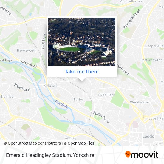 Emerald Headingley Stadium map
