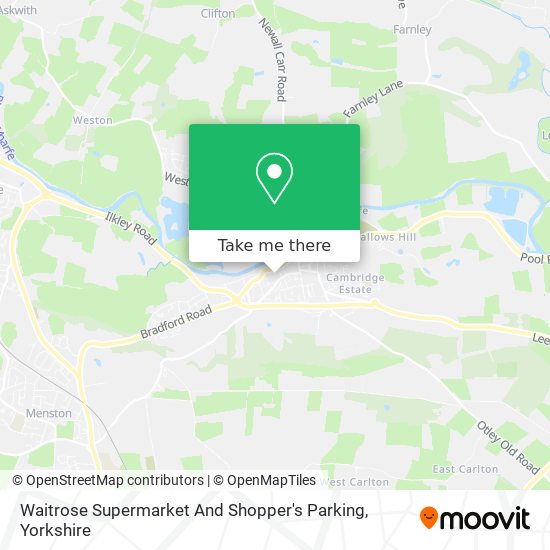 Waitrose Supermarket And Shopper's Parking map
