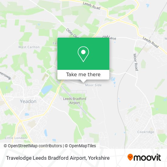 Travelodge Leeds Bradford Airport map