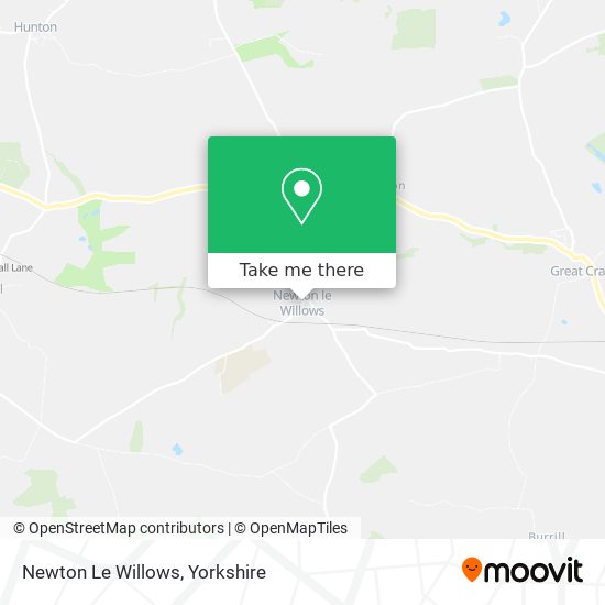 Newton Le Willows map