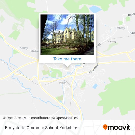 Ermysted's Grammar School map