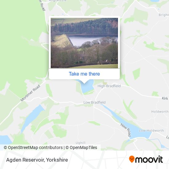 Agden Reservoir map