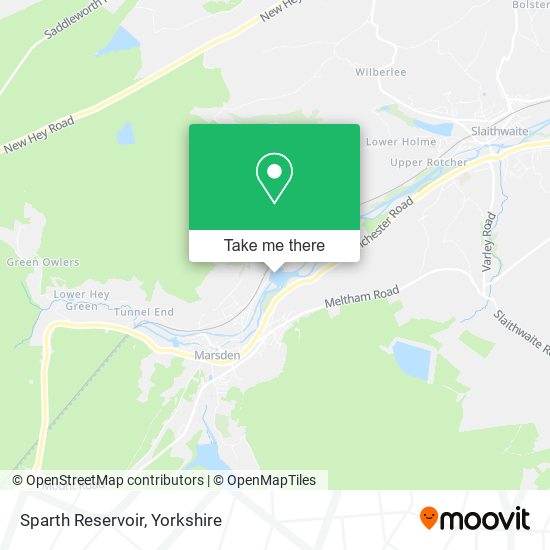 Sparth Reservoir map