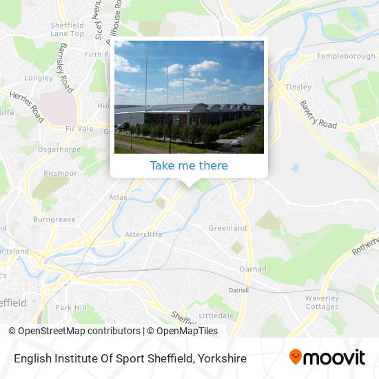 English Institute Of Sport Sheffield map