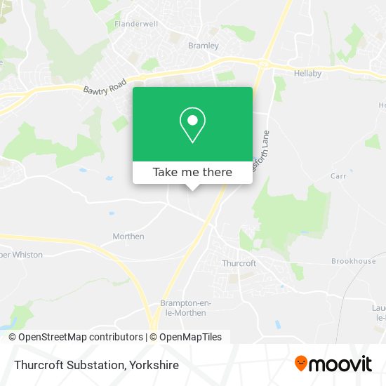 Thurcroft Substation map