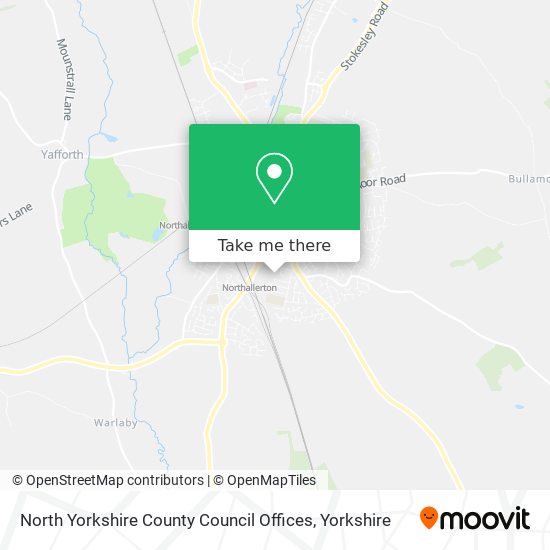 North Yorkshire County Council Offices map
