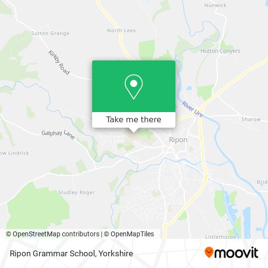 Ripon Grammar School map