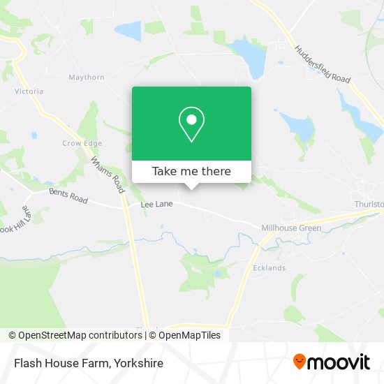 Flash House Farm map