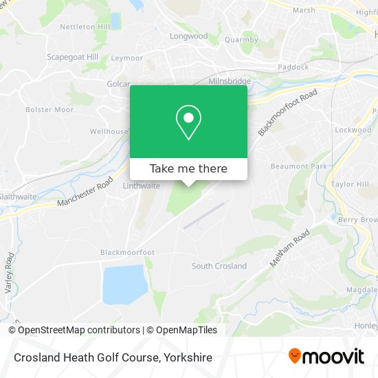 Crosland Heath Golf Course map