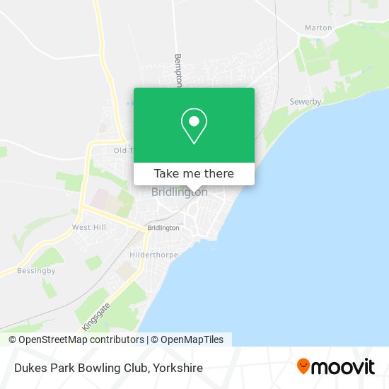 Dukes Park Bowling Club map
