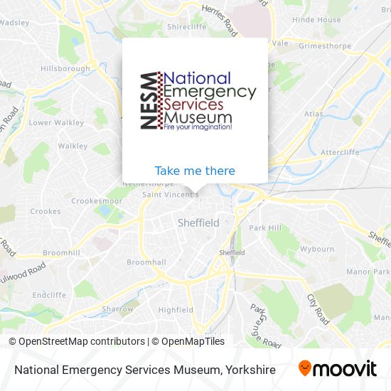 National Emergency Services Museum map