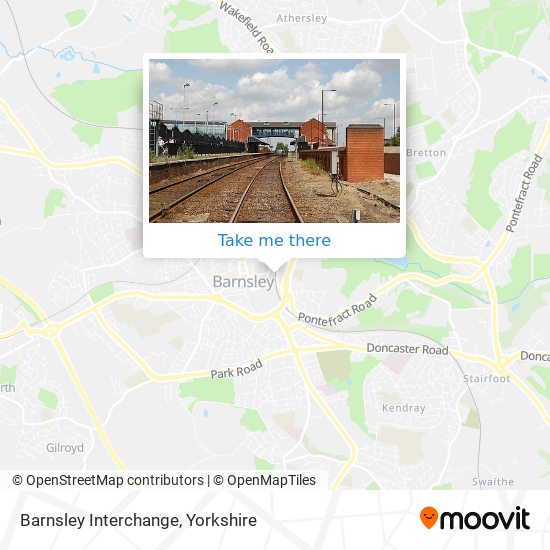 Barnsley Interchange map