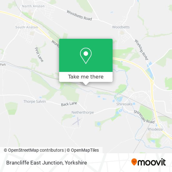 Brancliffe East Junction map