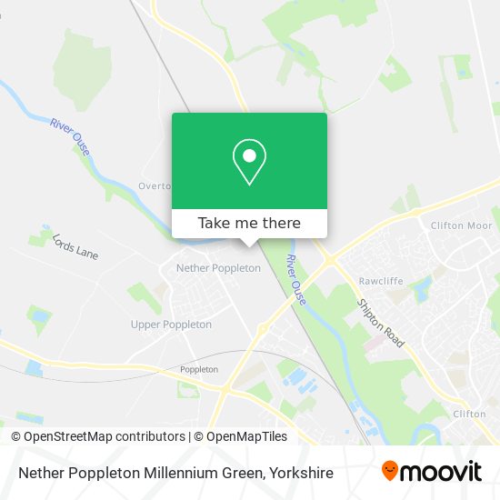 Nether Poppleton Millennium Green map