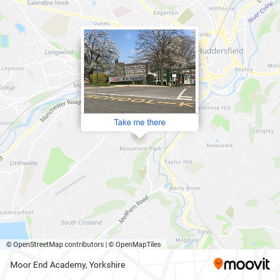 Moor End Academy map