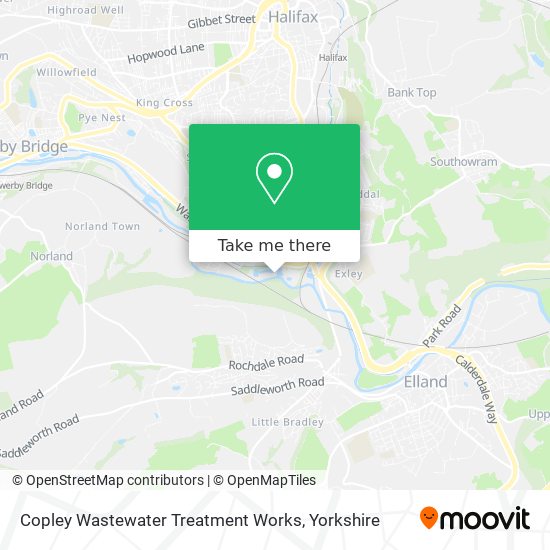 Copley Wastewater Treatment Works map