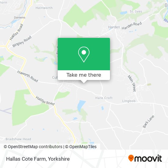Hallas Cote Farm map