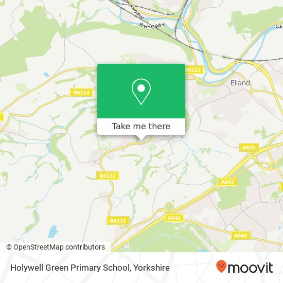 Holywell Green Primary School map