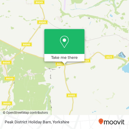 Peak District Holiday Barn map