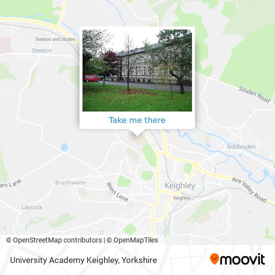 University Academy Keighley map