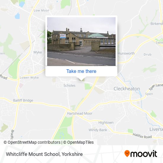 Whitcliffe Mount School map