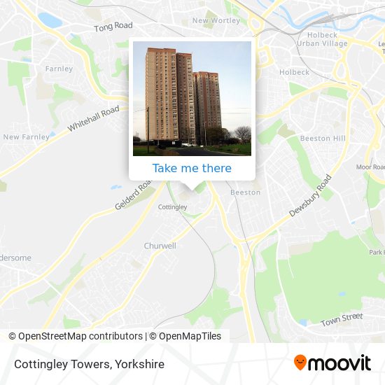 Cottingley Towers map