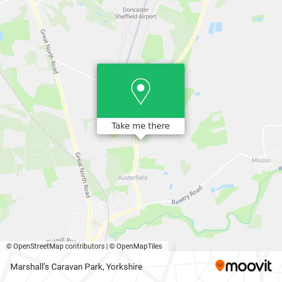Marshall's Caravan Park map