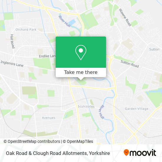 Oak Road & Clough Road Allotments map