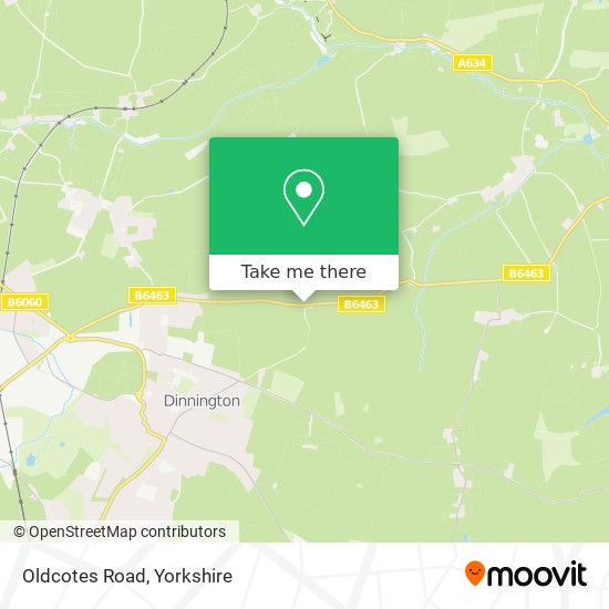 Oldcotes Road map