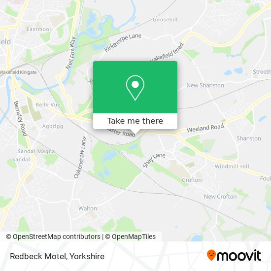 Redbeck Motel map