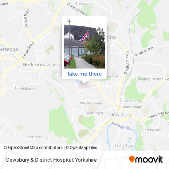 Dewsbury & District Hospital map