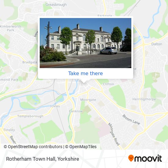 Rotherham Town Hall map