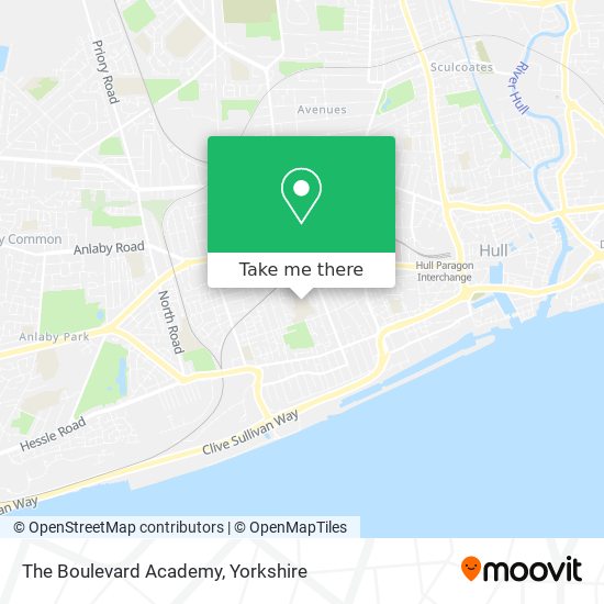 The Boulevard Academy map