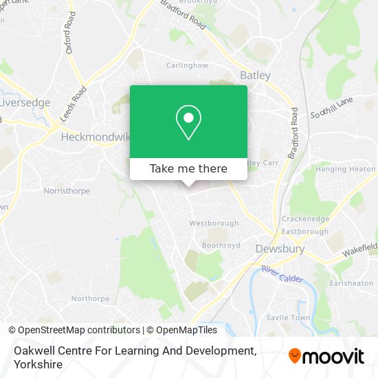 Oakwell Centre For Learning And Development map