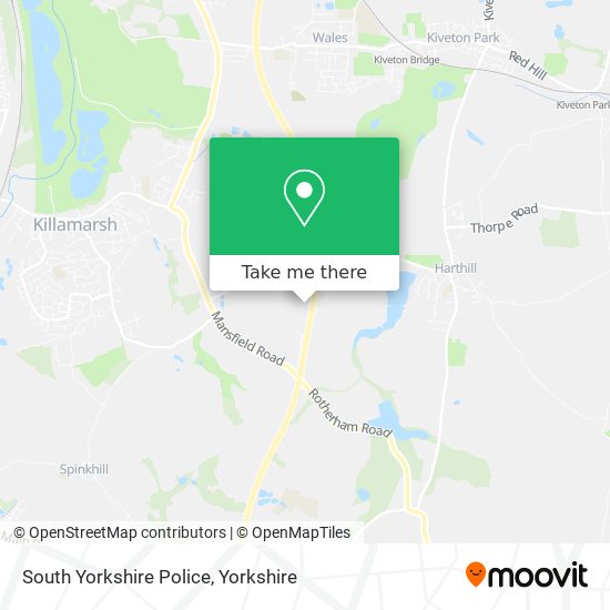 South Yorkshire Police map