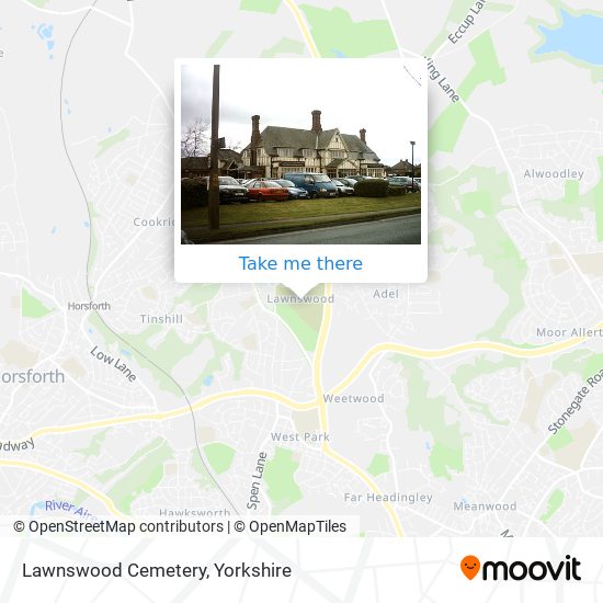 Lawnswood Cemetery map