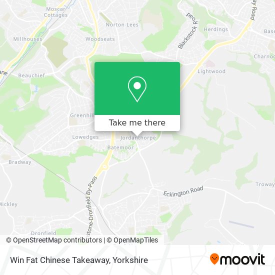 Win Fat Chinese Takeaway map