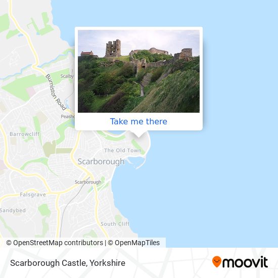 Scarborough Castle map