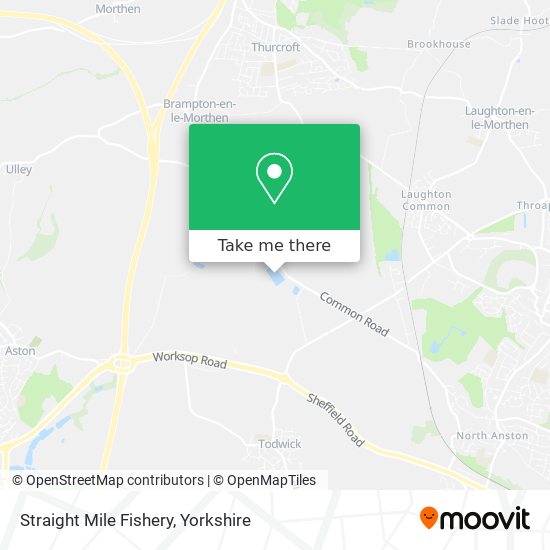 Straight Mile Fishery map