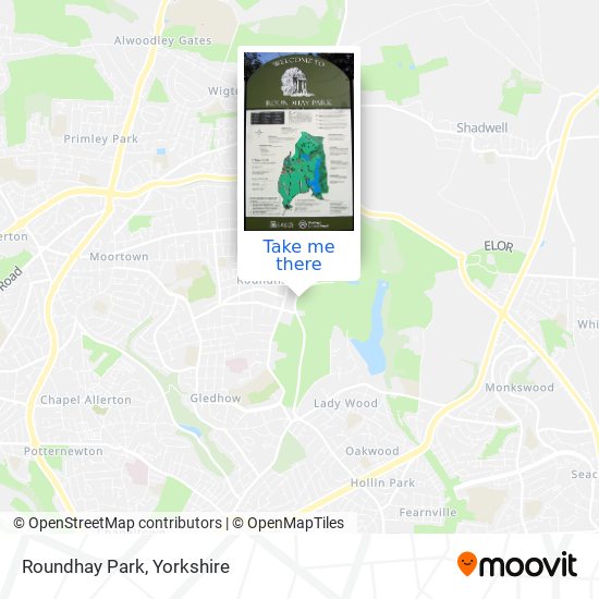 Roundhay Park map