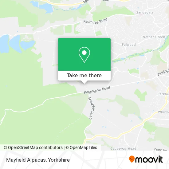 Mayfield Alpacas map