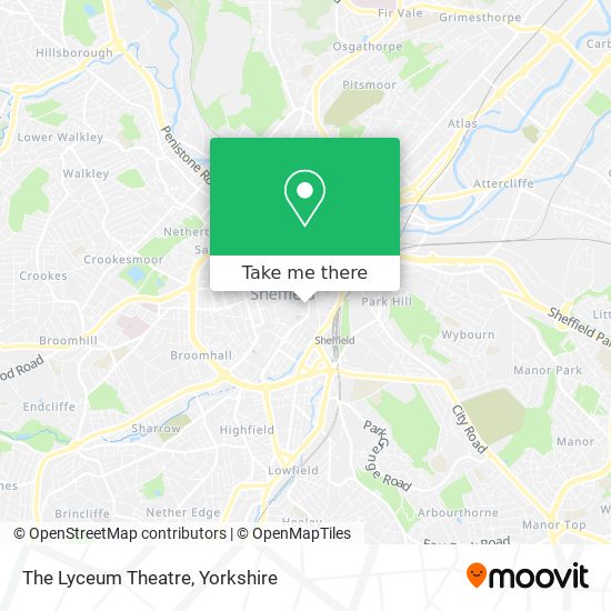 The Lyceum Theatre map