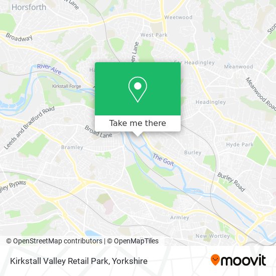Kirkstall Valley Retail Park map
