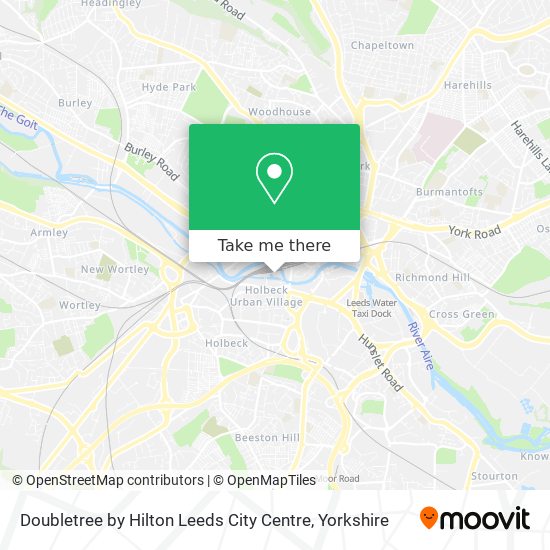 Doubletree by Hilton Leeds City Centre map