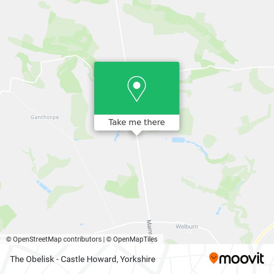 The Obelisk - Castle Howard map