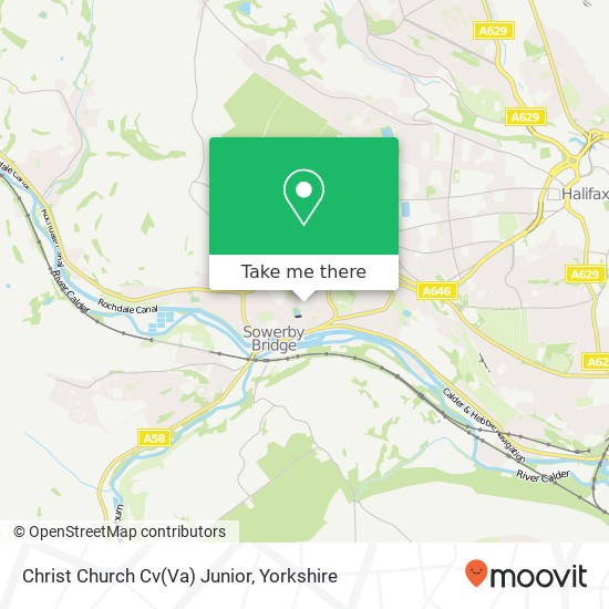 Christ Church Cv(Va) Junior map