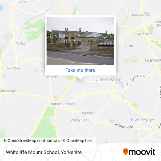 Whitcliffe Mount School map
