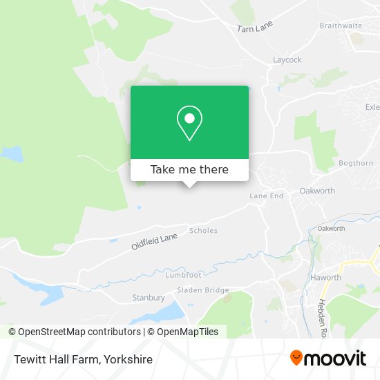 Tewitt Hall Farm map