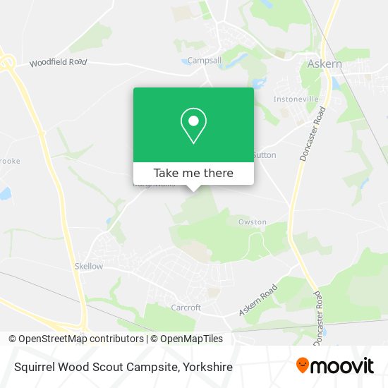Squirrel Wood Scout Campsite map
