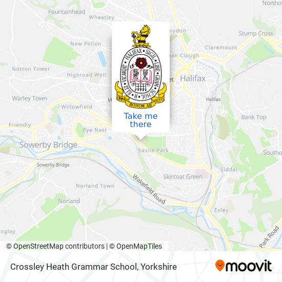 Crossley Heath Grammar School map